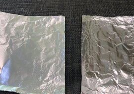 Którą stronę folii wykorzystać do zapiekania