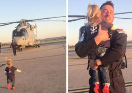 Zobacz, jak ten dzieciak spotyka tatę z pracy